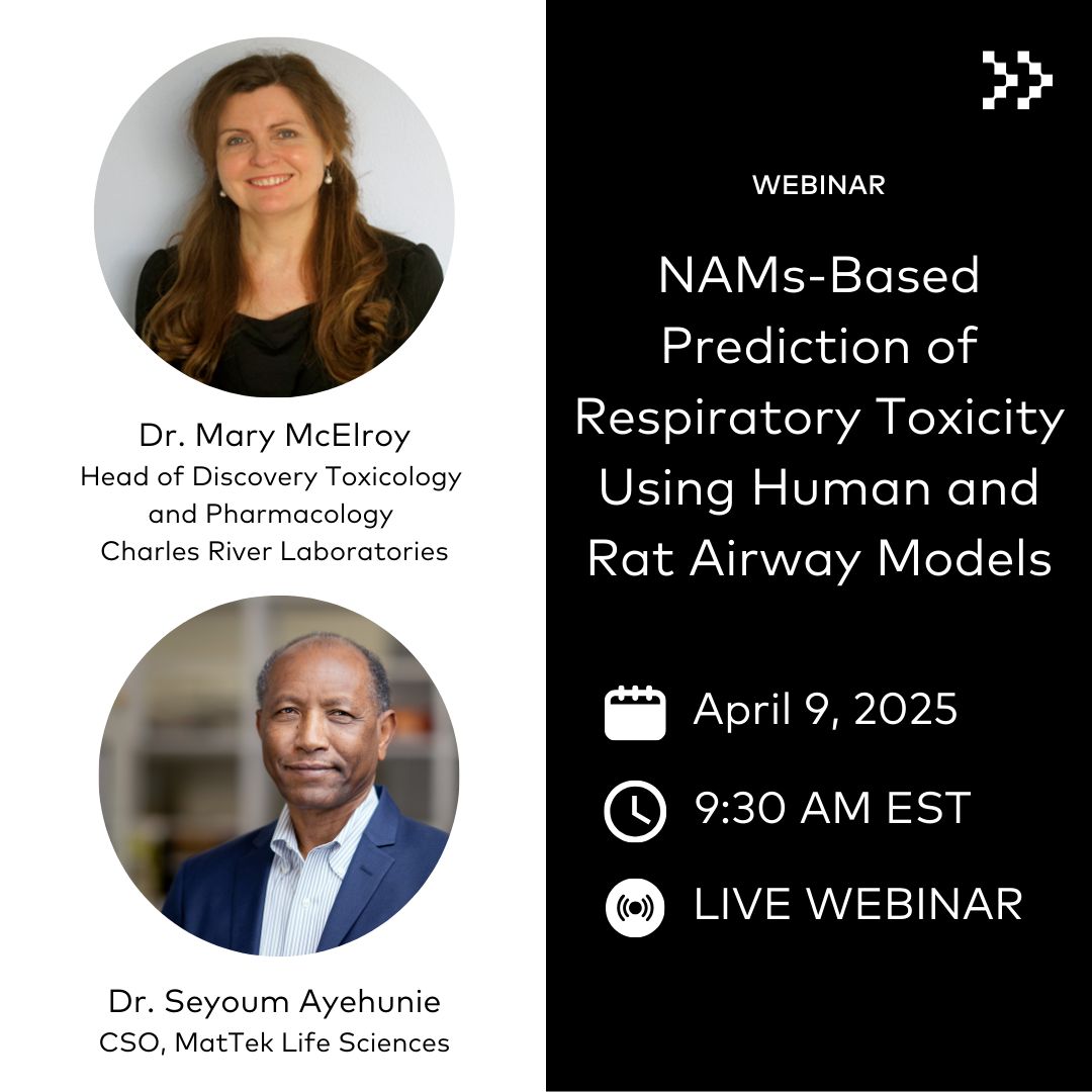 Register Now for Our Webinar: NAMs-Based Prediction of Respiratory Toxicity Using Human and Rat Airway Models